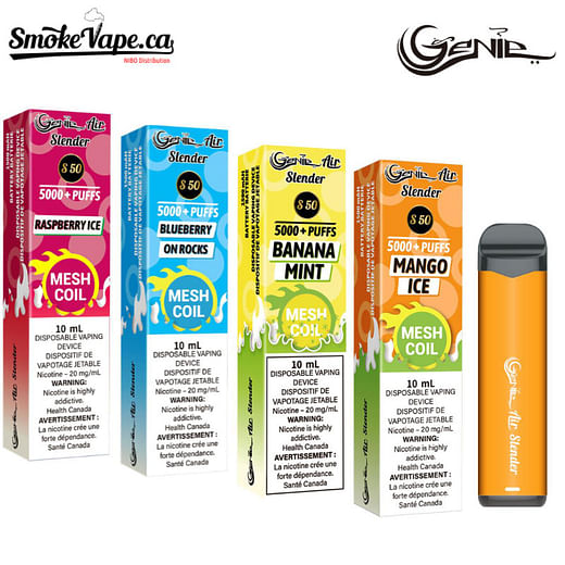 Genie Hypersonic - 6300 puffs - Mesh Coil, Rechargeable Disposable